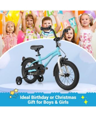 Mecale Kids Bike 14-Inch Children Training Bicycle with 2 Brake for 3-8 Years Old