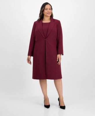 Le Suit - Plus Size Sleeveless Sheath Dress Suit