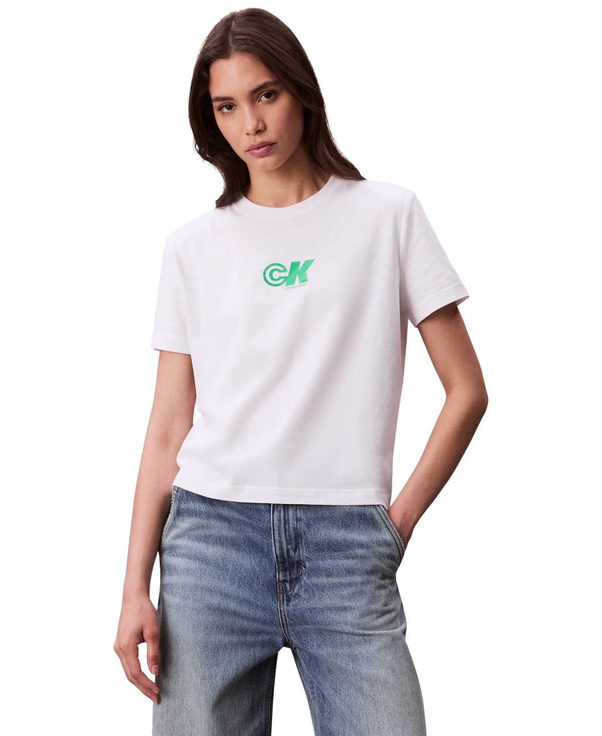 Calvin Klein Jeans Est.1978 Archive Ck Logo T-shirt In White