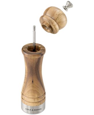 Camden Acacia Wood Stainless Steel Salt & Pepper Mill Gift Set