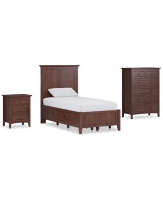 Hedworth Twin Storage 3-Pc. Set (Bed, Chest & Nightstand)