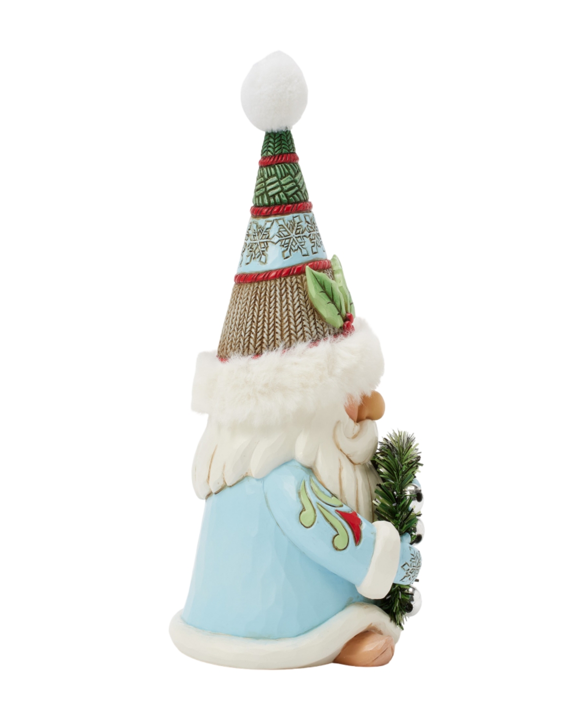 Jim Shore Holiday Gnome Wreath And Hat Figurine In Multi