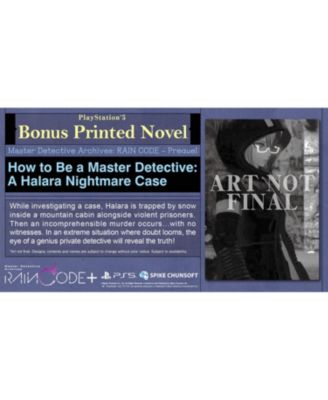 Master Detective Archives: RAIN CODE Plus Standard Edition for Playstation 5