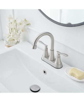 4 in. Centerset 2-Handle High-Arc Bathroom Faucet