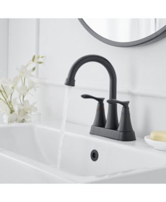 4 in. Centerset 2-Handle High-Arc Bathroom Faucet