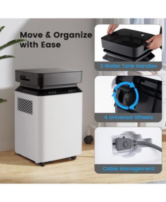 90 Pint 6000 Sq. Ft Dehumidifier with Continuous and Auto Mode