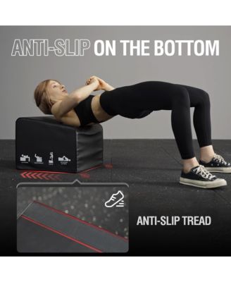 Hip Thrust Bench, Hip Thrust Machine at Home for Glute Bridge, Multi-Functional Hip Thrust Box with Non-Slip, Glute Workout Equipment, 700LB Load Capacity, Core & Ab Strength Training