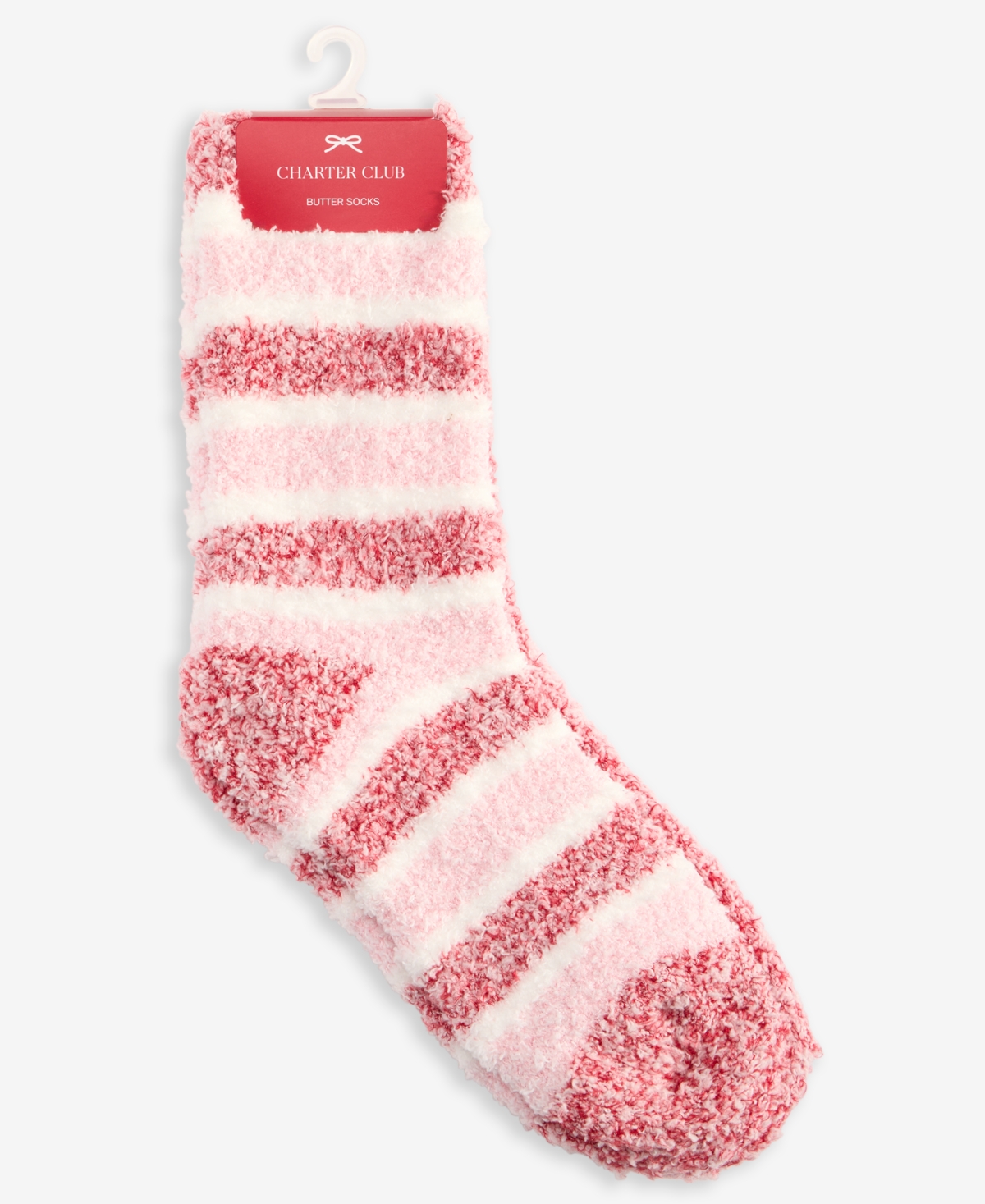 Charter Club Women's 2-pk. Fuzzy Butter Socks, Created For Macy's In Pink