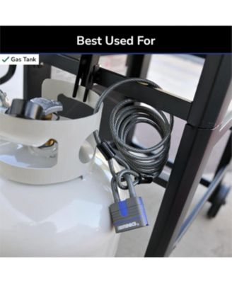 6ft x 1/4" Flexible Steel Loop Cable, Heavy Duty Vinyl Wrap for Corrosion Protection