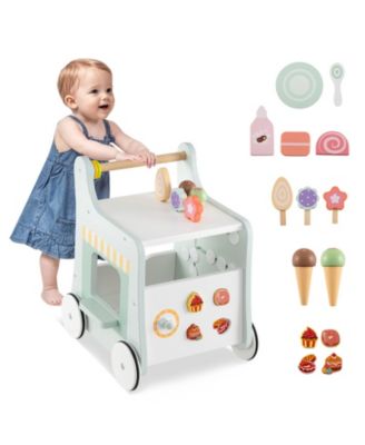 Kids 2-in-1 Walker with Storage and Ice Creams for 1+ Years Old