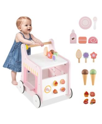 Kids 2-in-1 Walker with Storage and Ice Creams for 1+ Years Old