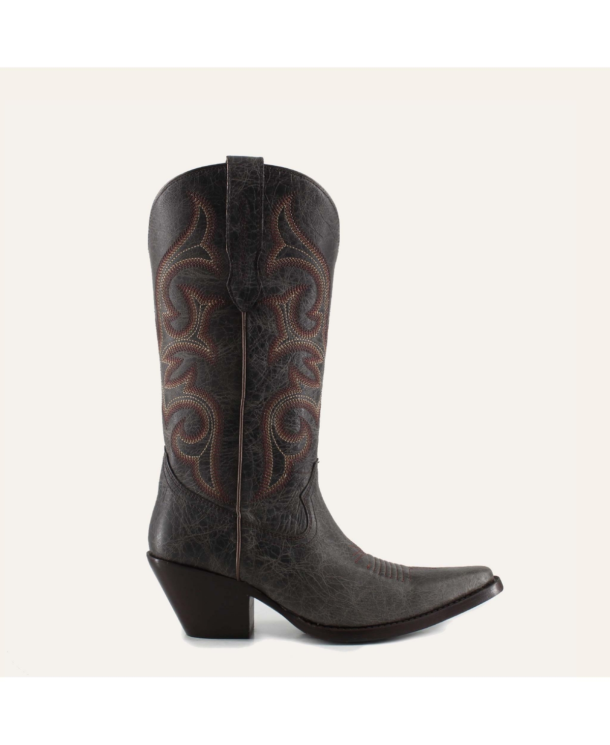 Tessa Fine Leather Cowgirl Boots - Stylish Western Footwear & Comfort By Buck & Brana - Blue
