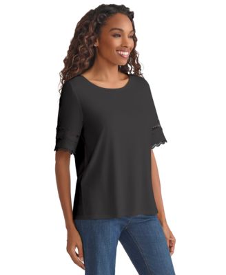 Women's Round-Neck Slouchy Blouse 