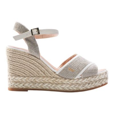 Women's Empuria Canvas Espadrille Sandal Wedges Ankle Strap