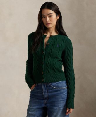 Polo Ralph Lauren - Women's Cable-Knit Wool-Cashmere Cardigan
