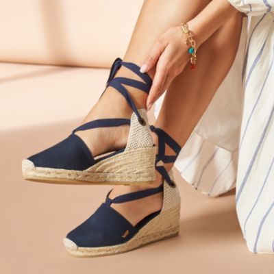 Escala Canvas Espadrille Wedges