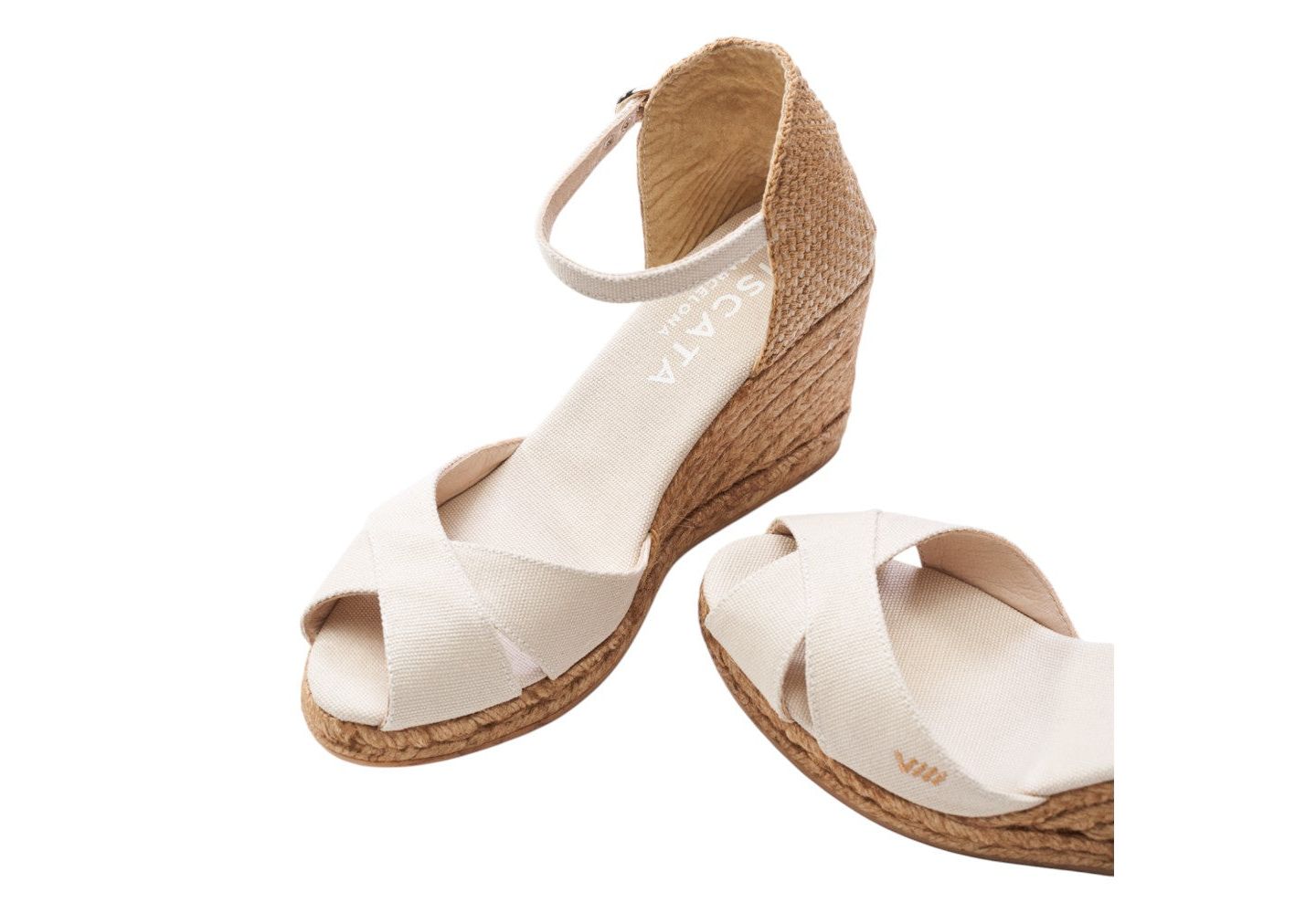 Женские сандалии VISCATA Aiguablava Canvas Espadrille Sandal, цвет: Бежевый — фото 3