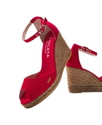 Aiguafreda Limited Edition Canvas Espadrille Sandal Wedges