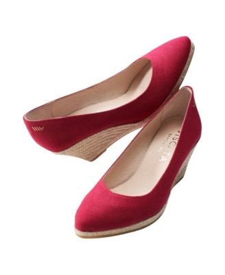 Roses Limited Edition Canvas V Cut Espadrille Wedges