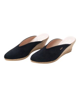 Truja Suede Espadrille Mule Wedges