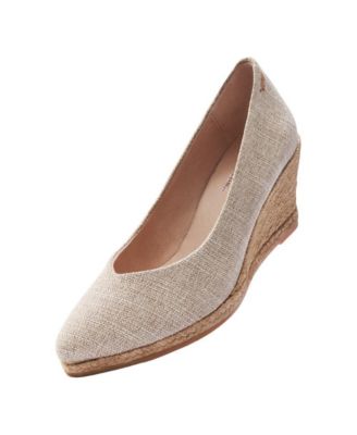 Roses Limited Edition Canvas V Cut Espadrille Wedges