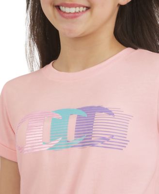 Big Girls Logo Graphic Tie-Front T-Shirt