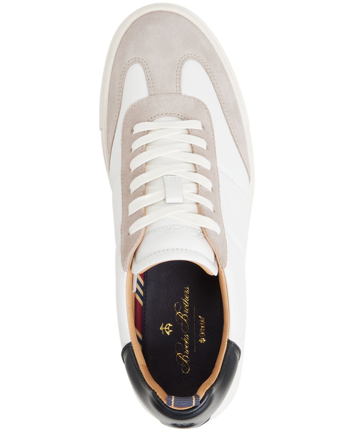 Мужские кроссовки Brooks Brothers Emmerson Lace Up Court, цвет: Белый — фото 4