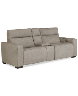 Miren 3-Pc. Fabric Sectional with 2 Power Headrest Recliners with Console, Exclusively at Macy's