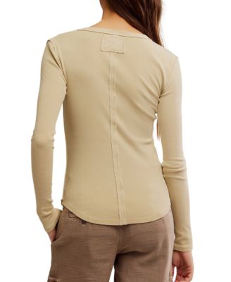 Women's Long-Sleeve Henley Top 