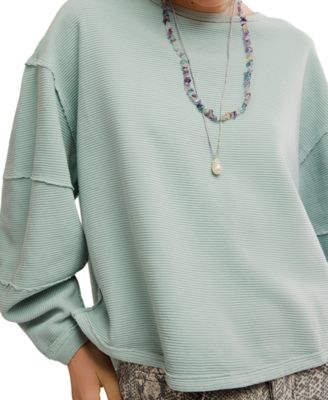 Women's Total Eclipse Ribbed Dolman-Sleeve T-Shirt