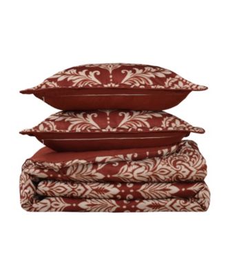 Lazia Damask 3-Pc. Comforter Set, Full/Queen