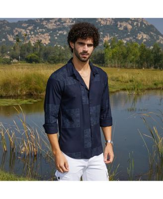 Men's Navy Blue Celtic-Block Shirt