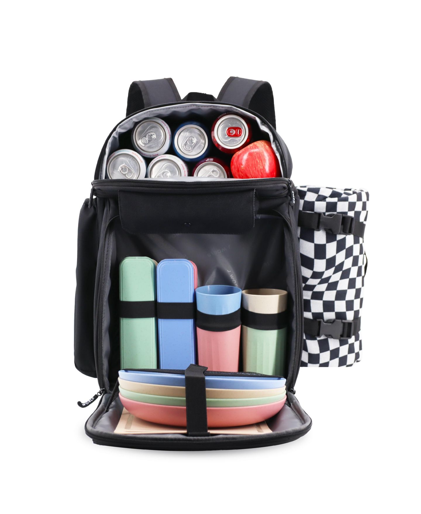 Рюкзак J World Picnic with Insulated Compartments & Picnic Mat, цвет: Чёрный — фото 4