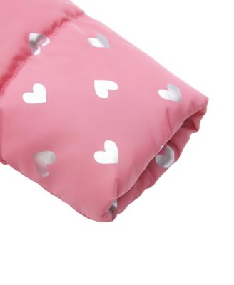 Baby Girls Soft Fleece Lined Puffer Jacket Winter Coat