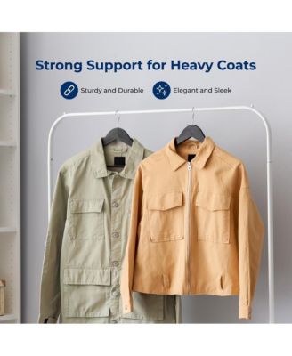 Wooden Coat Hanger Set with 80 Durable Slim Suit Hangers, 360&amp;#xB0; Swivel Hooks, and Notches for Shirts, Jackets, and Dresses