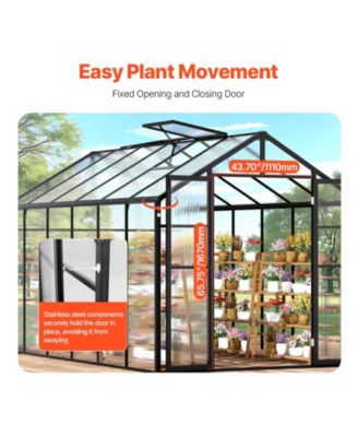 Polycarbonate Greenhouse Outdoor Walk-in Greenhouse for Garden