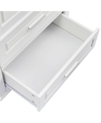 70"H Tall Storage Cabinet with 3 Drawers for Bathroom or Office Use