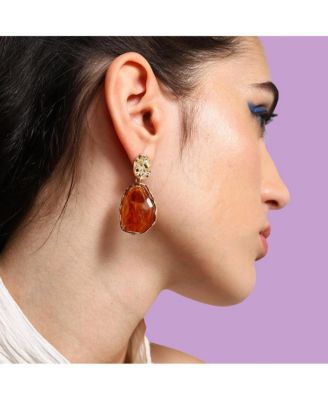 Women's Dented Drop Earrings