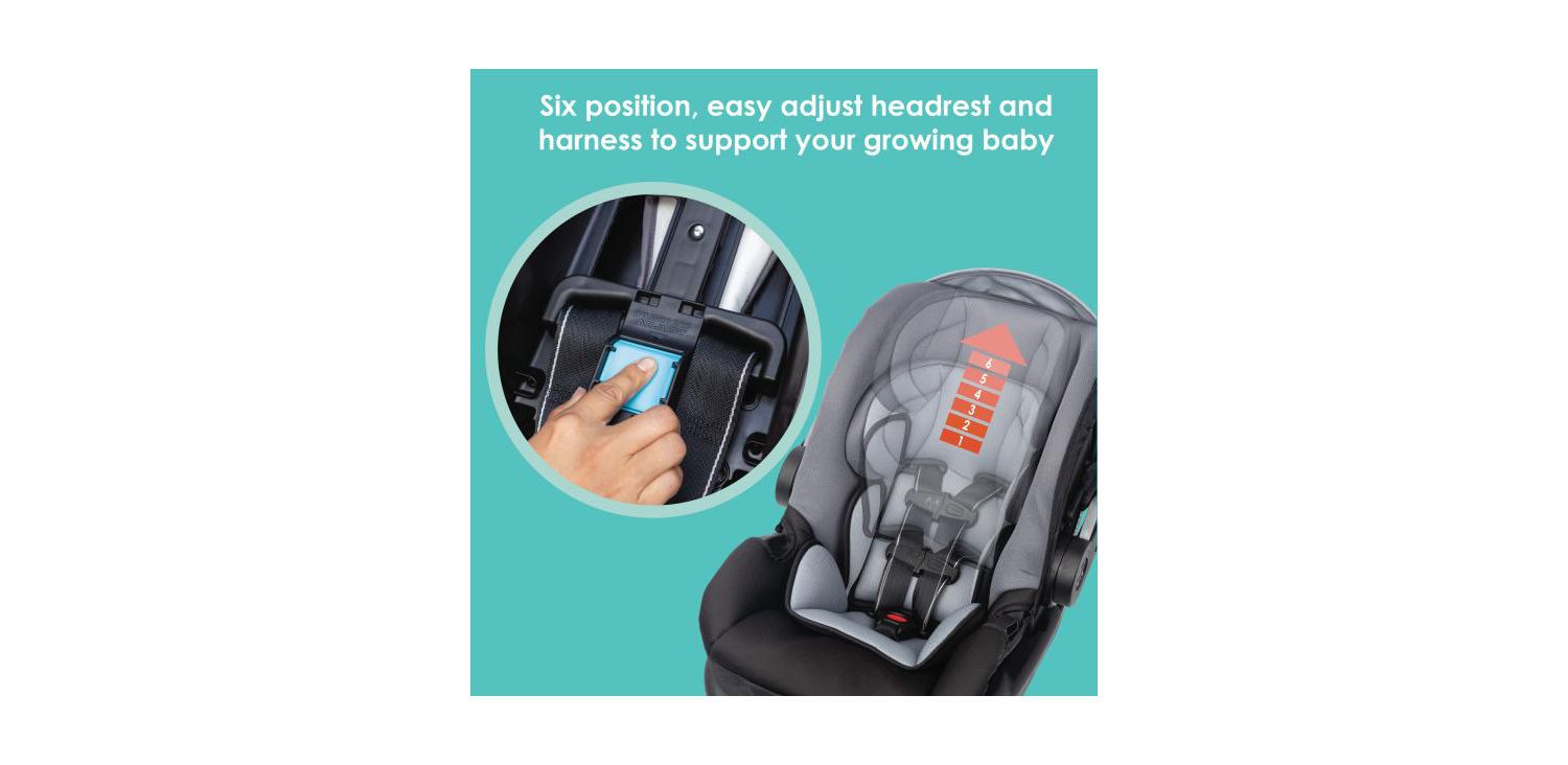 EZ Ride SE Stroller Travel System with Secure-Lift Infant Car Seat in Bluebell