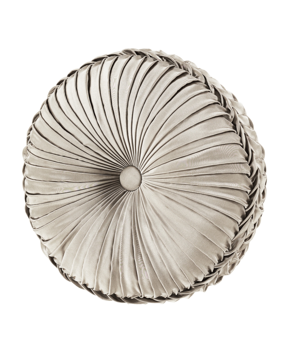 J Queen New York J. Queen New York Brunello Tufted Round Decorative Throw Pillow In Gray