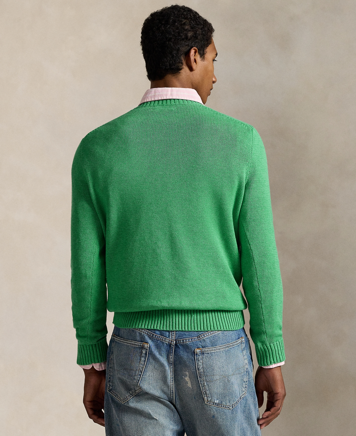 Polo Ralph Lauren Men's Cotton Crewneck Sweater In Green