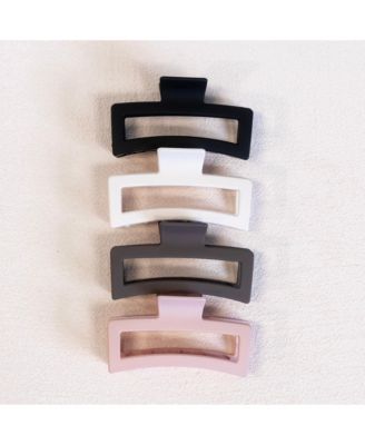 Extra Large Rectangular Claw Clip - Blush