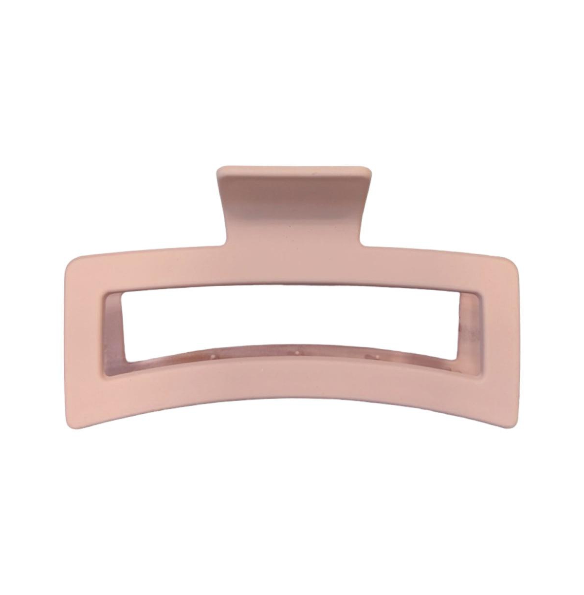 Extra Large Rectangular Claw Clip - Blush - Blush