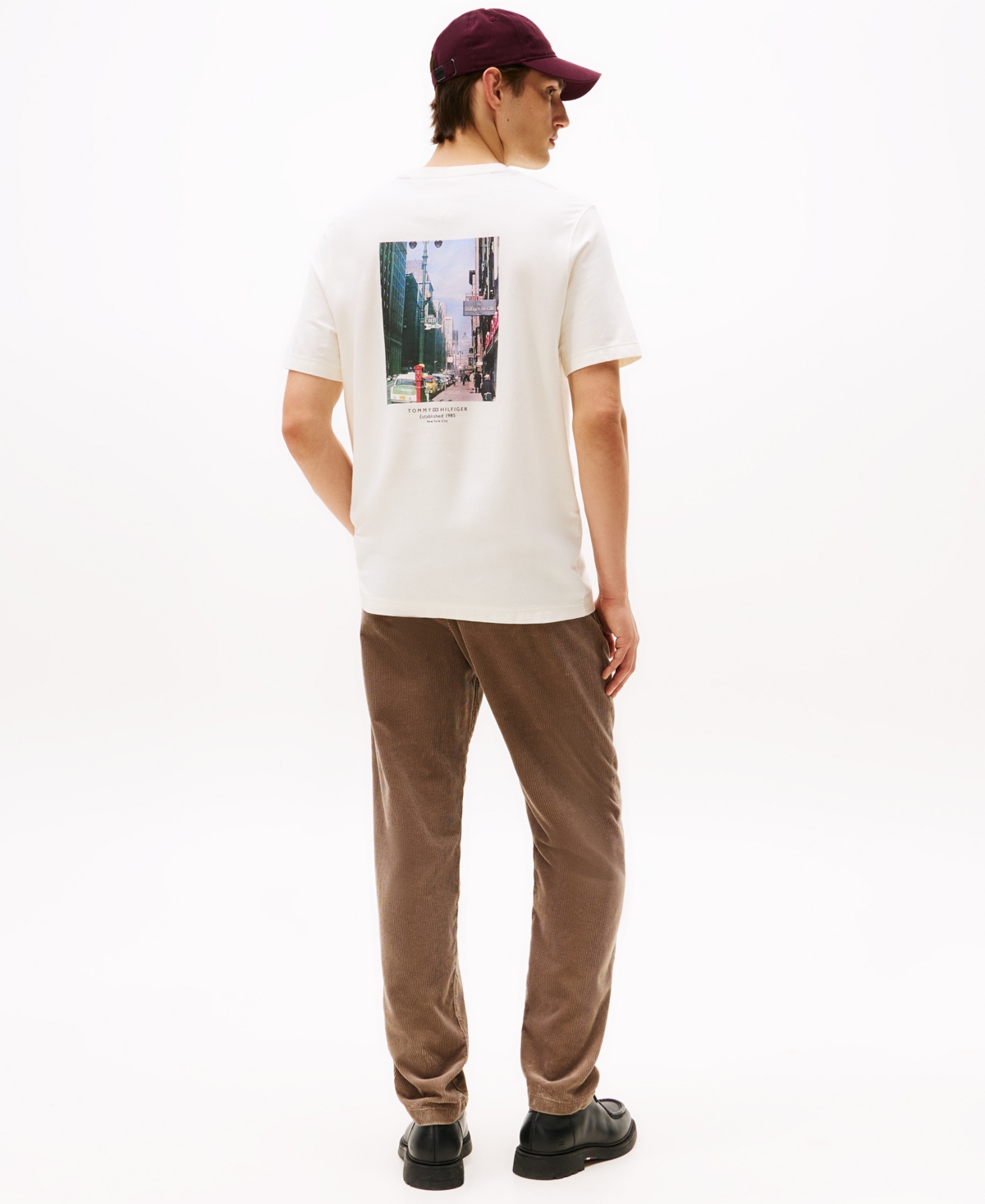 Tommy Hilfiger Men's Photo Print Graphic T-shirt In White