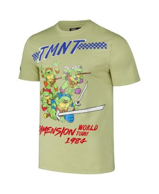 Men's Green Teenage Mutant Ninja Turtles Dimension World Tour 1984 T-Shirt