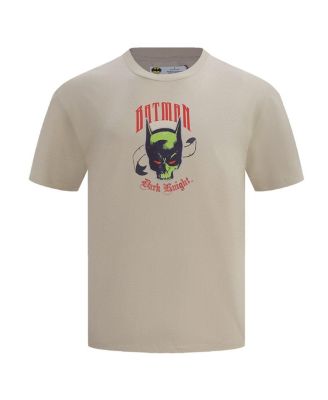 Men's Tan Batman Comics Olde English T-Shirt