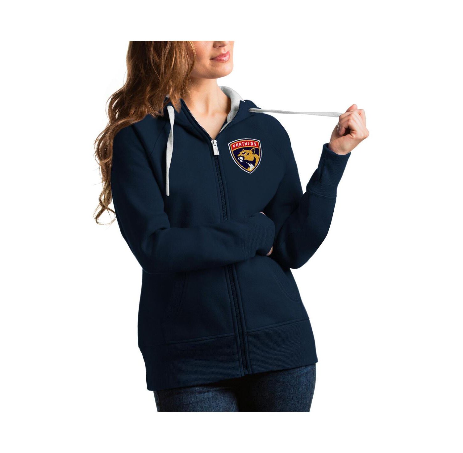 Women's Navy Florida Panthers Victory Full-Zip Hoodie