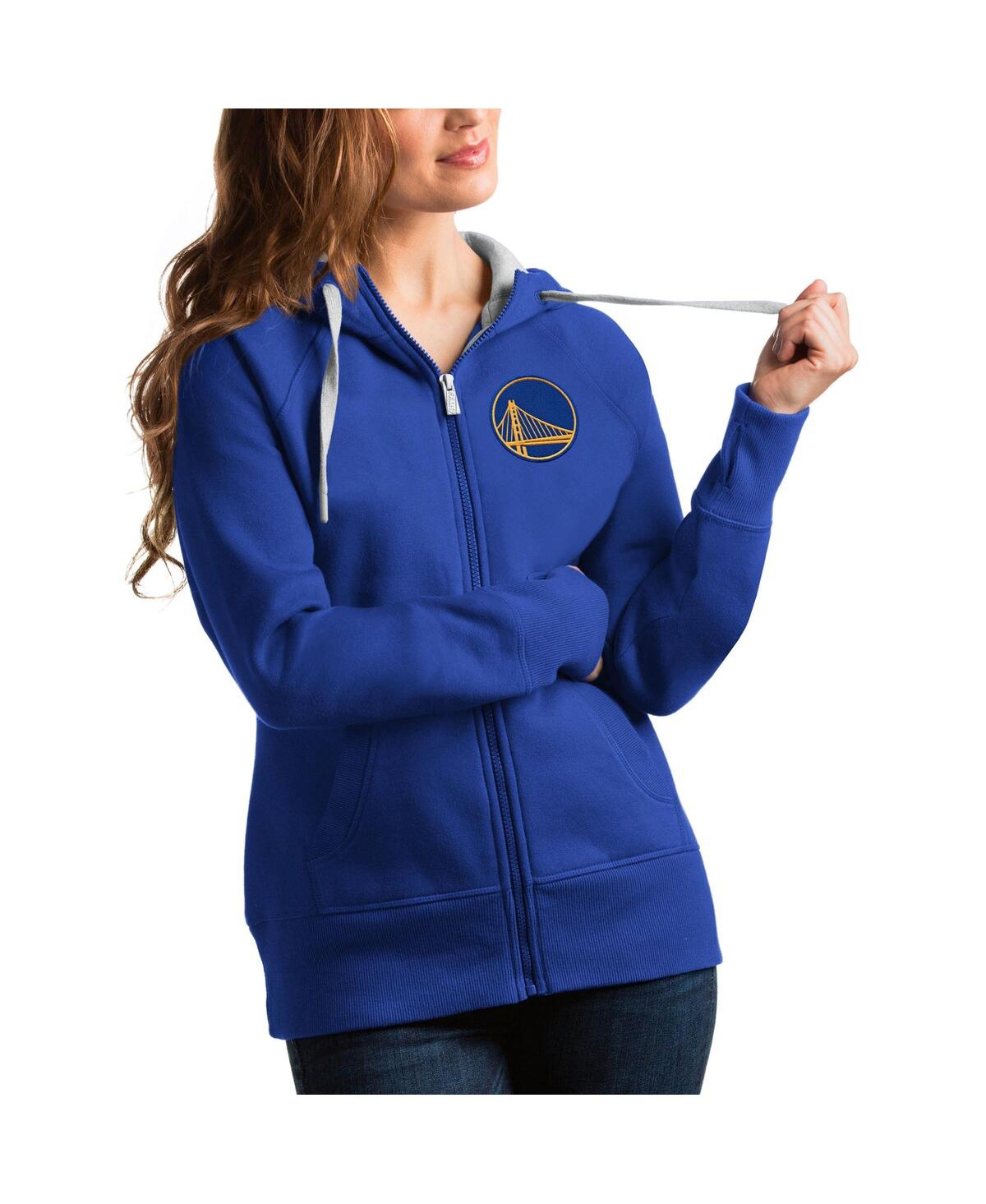 Women's Royal Golden State Warriors Logo Victory Full-Zip Hoodie - Royal
