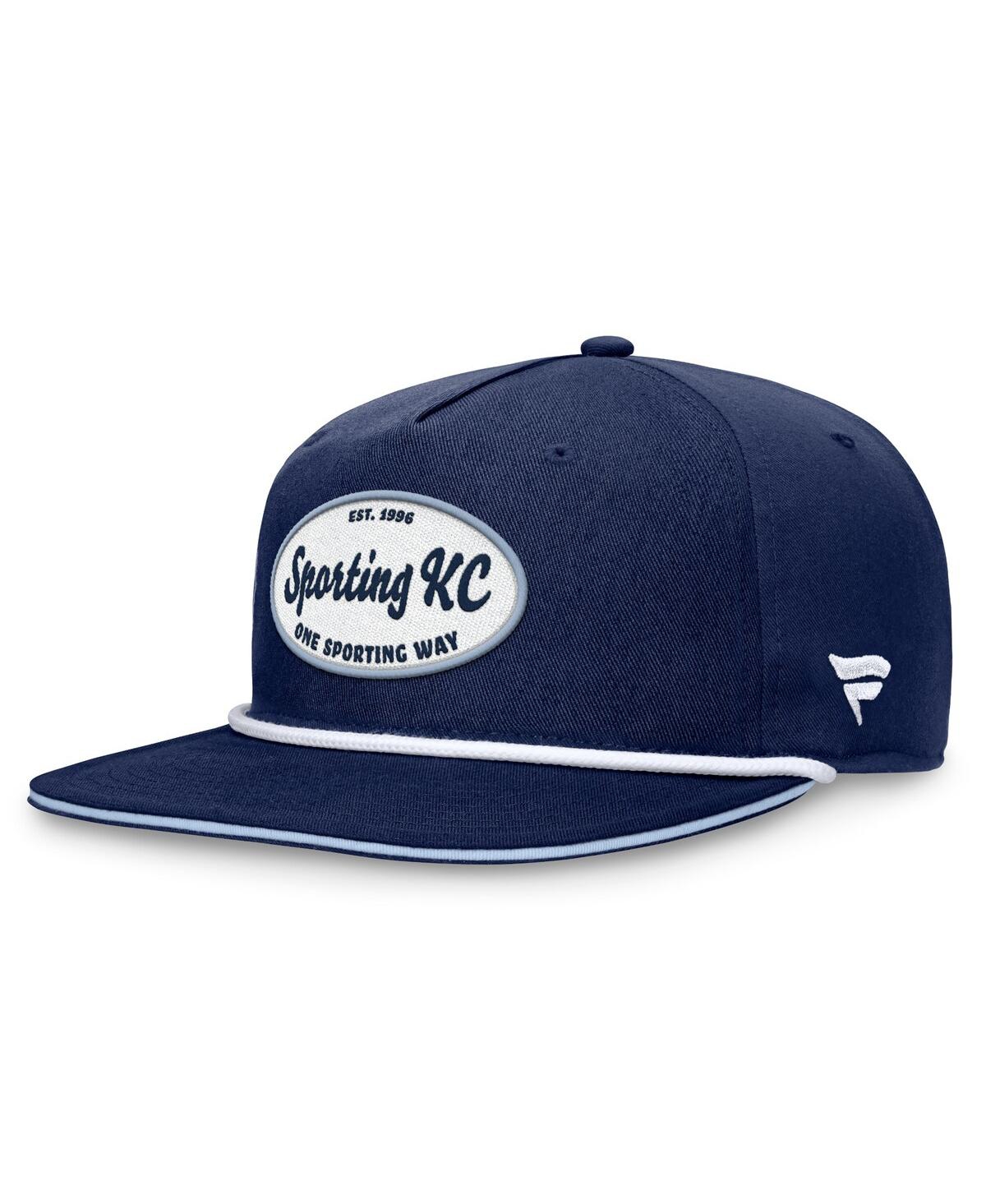 Fanatics Men's Navy Sporting Kansas City Iron Golf Snapback Hat - Navy