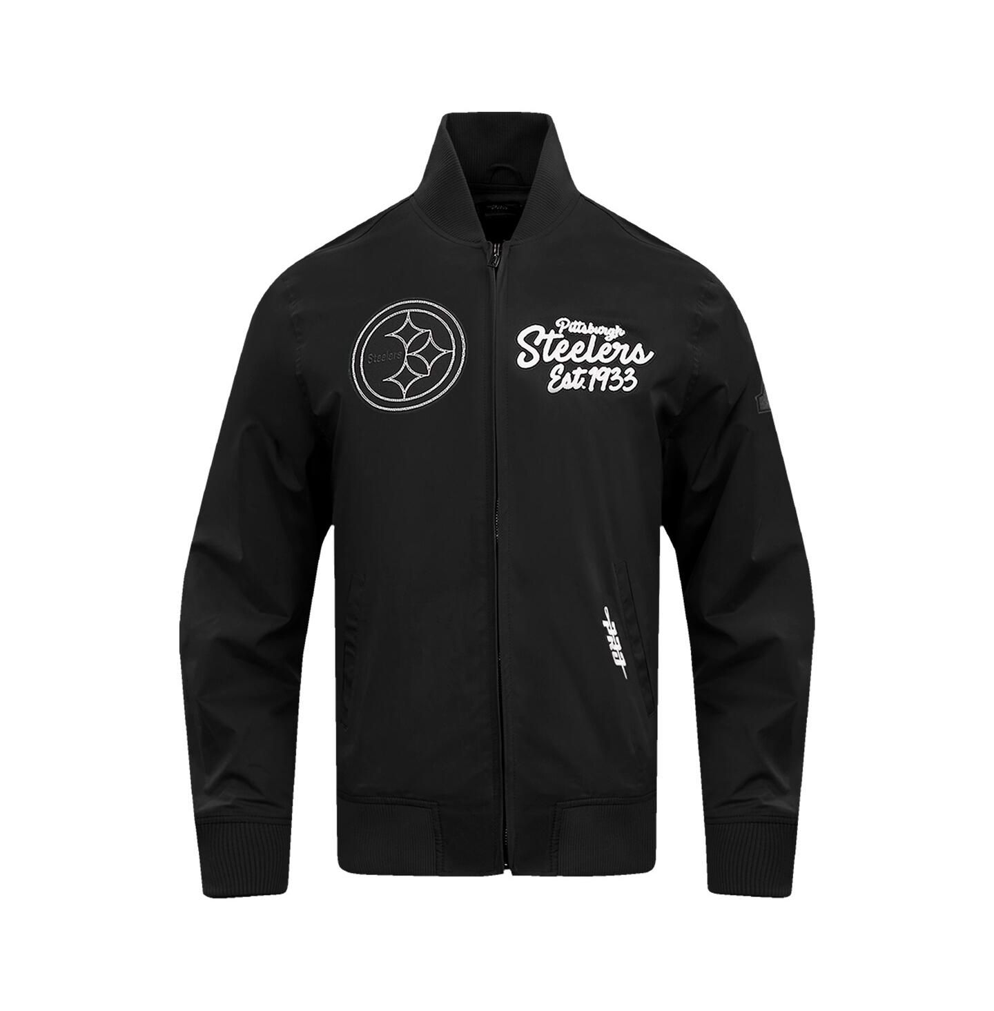 Мужская куртка Pro Standard Black Pittsburgh Steelers Paint The City Twill Full-Zip — фото 4